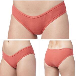 🔺️NWT Clay Brick Cotton Ribbed Cheeky Panties Medium